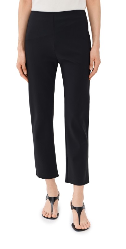 Róhe Cigarette Scuba Trousers Black