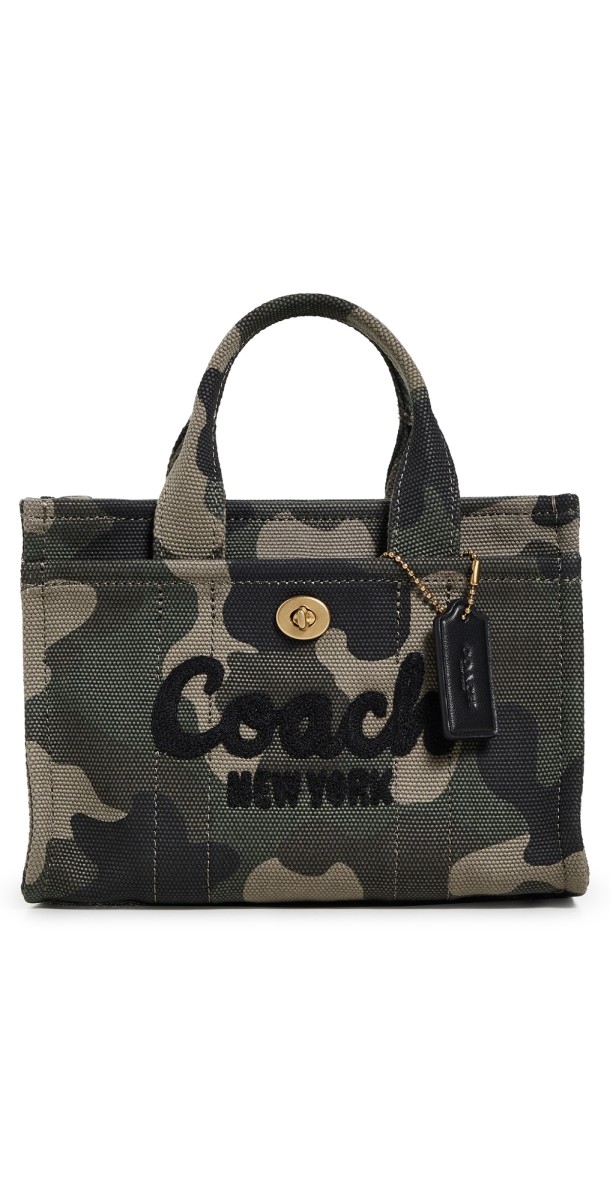 Coach Camo Cargo Tote 20 Green Mult