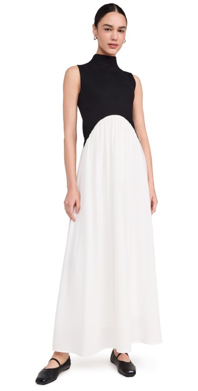 Line & Dot Masha Dress Black and Cream