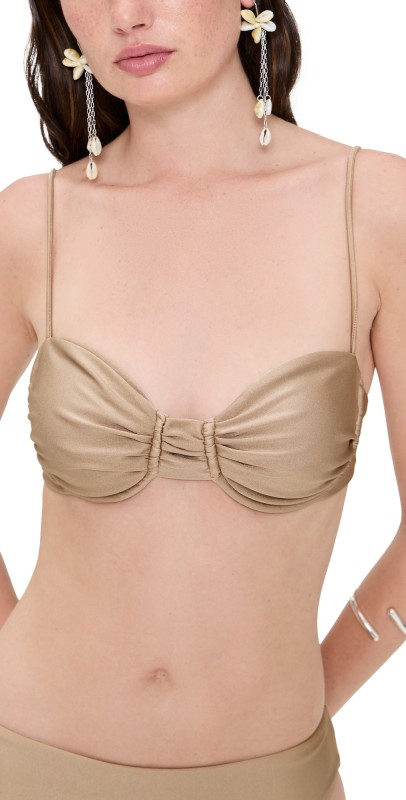 JADE Swim Mia Top Taupe
