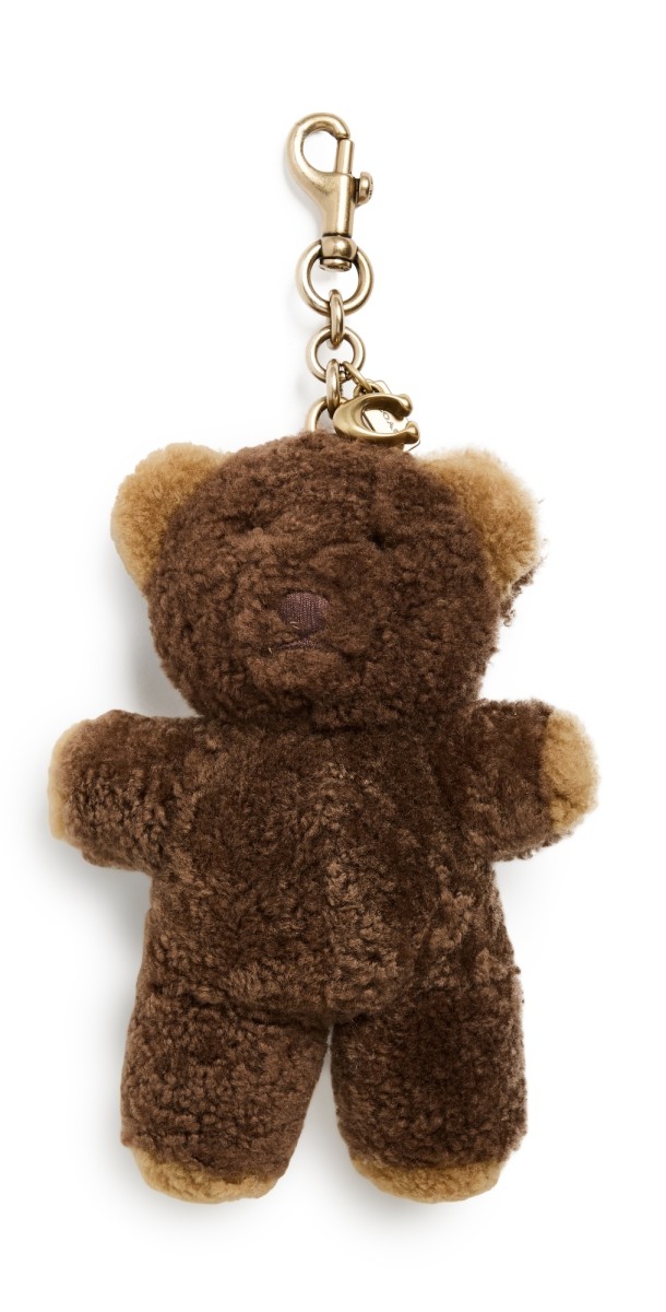 Coach Runway Shearling Bear Bag Charm Mult