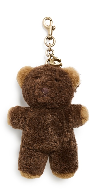 Coach Runway Shearling Bear Bag Charm Mult