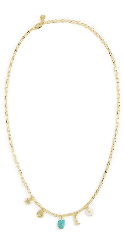 Gorjana Western Mini Charm Necklace Gold