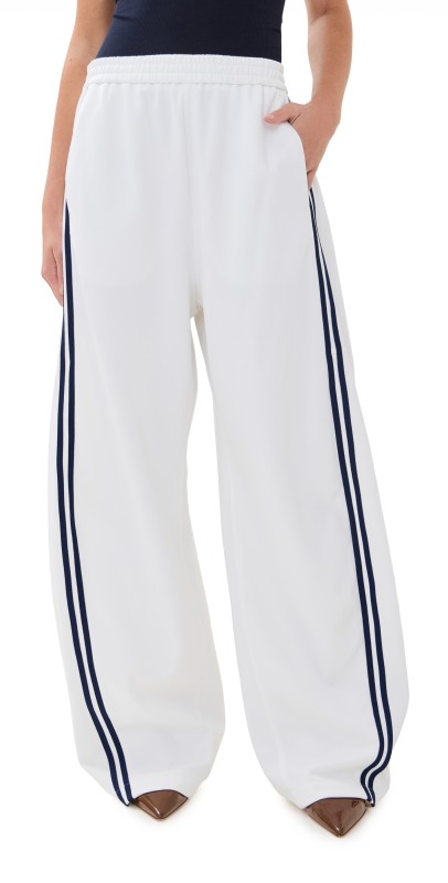 Tibi Active Knit Winslow Pants White