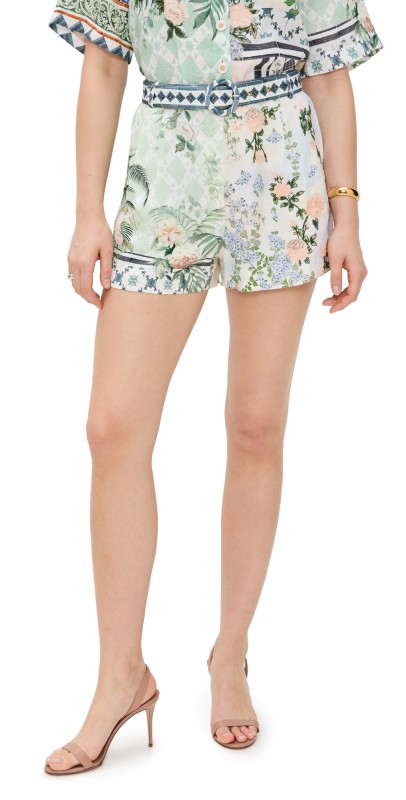 Camilla Tuck Front Shorts Jardim Party