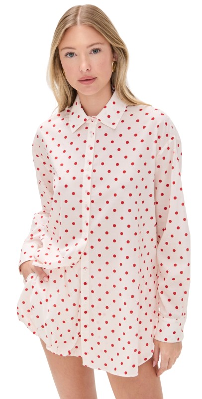 POSSE Paloma Shirt Petite Polka Dot
