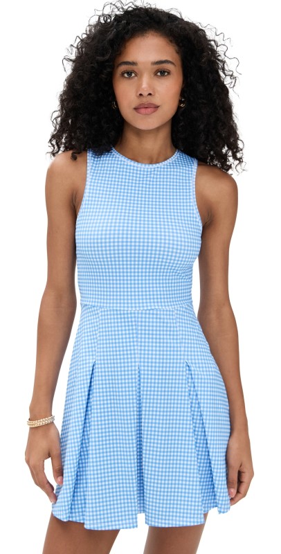 Addison Bay Racquet Dress Cerulean Gingham