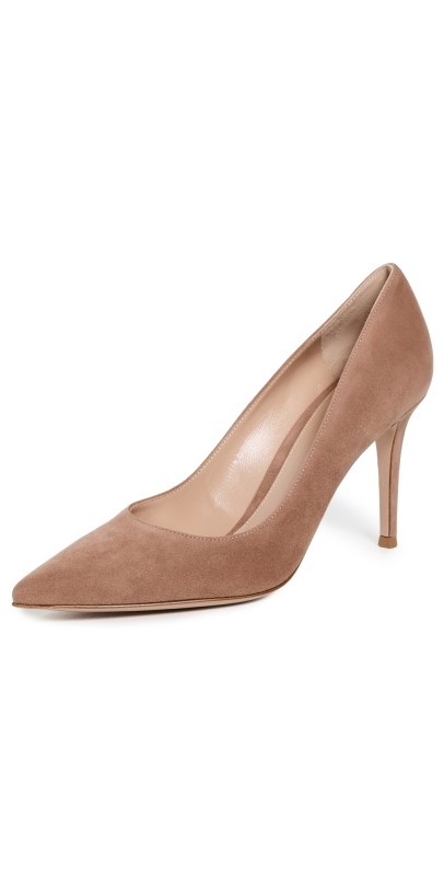 Gianvito Rossi Gianvito 85mm Camoscio Pumps Praline