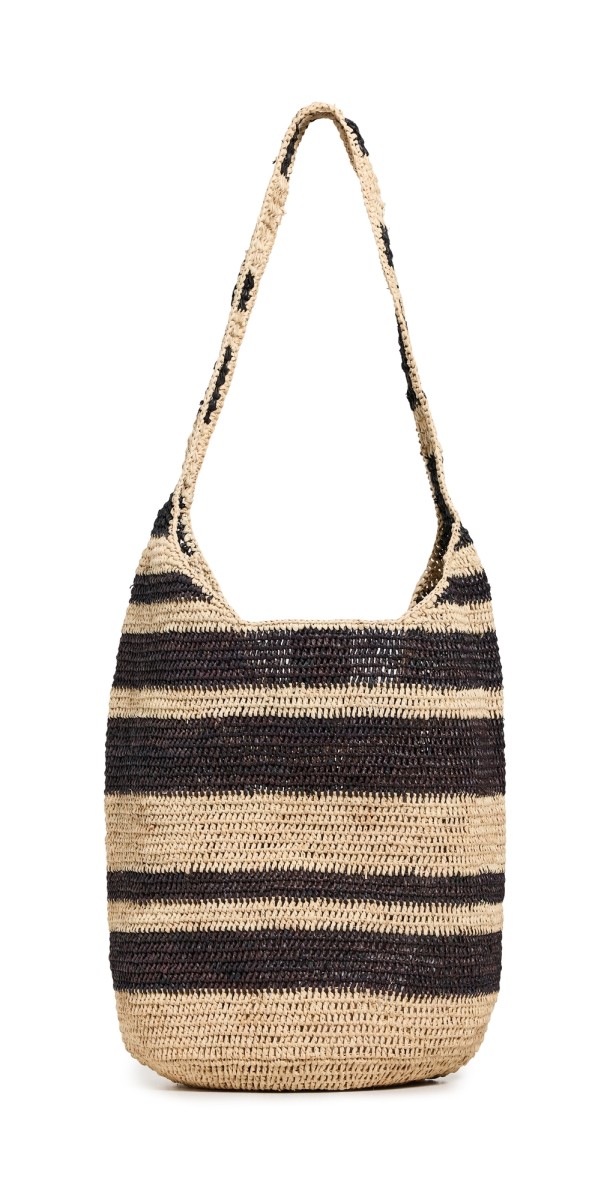 Mar Y Sol Augusta C Bag Natural Black Strip