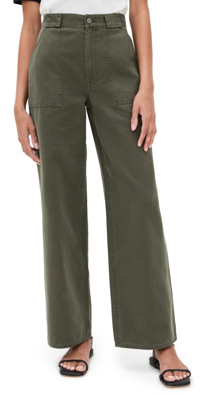 ANINE BING Grayson Pants Army Green