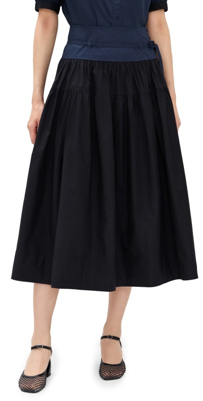 Ulla Johnson Angeline Skirt Twilight Colorblock