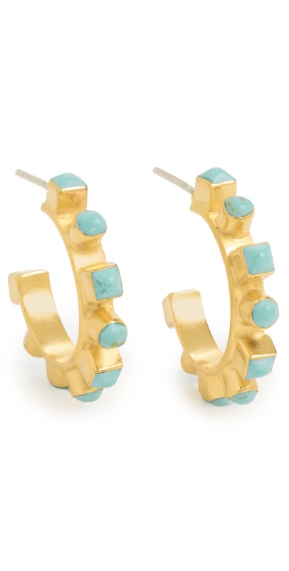 Brinker + Eliza Harlowe Earrings Turquoise/Gold