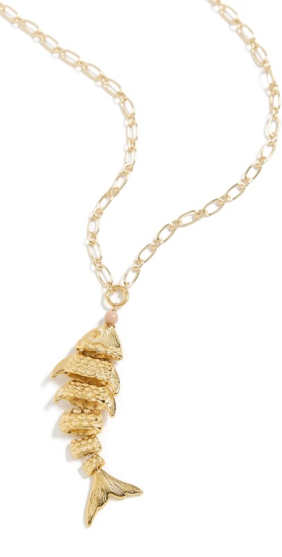 Brinker + Eliza Flounder Necklace Gold