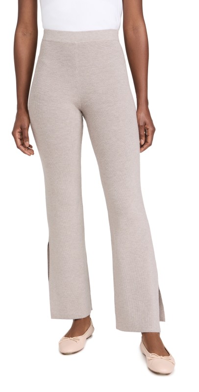 525 Donna Luxe Sweater Pants Taupe Heather