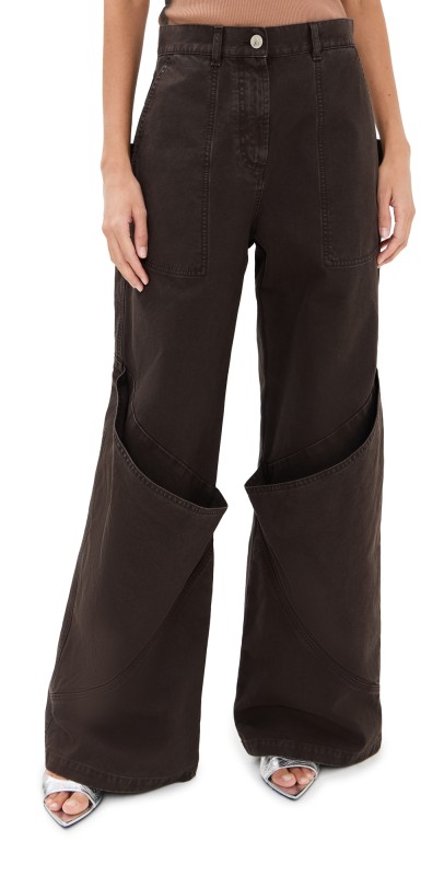 The Attico Long Pants Brown
