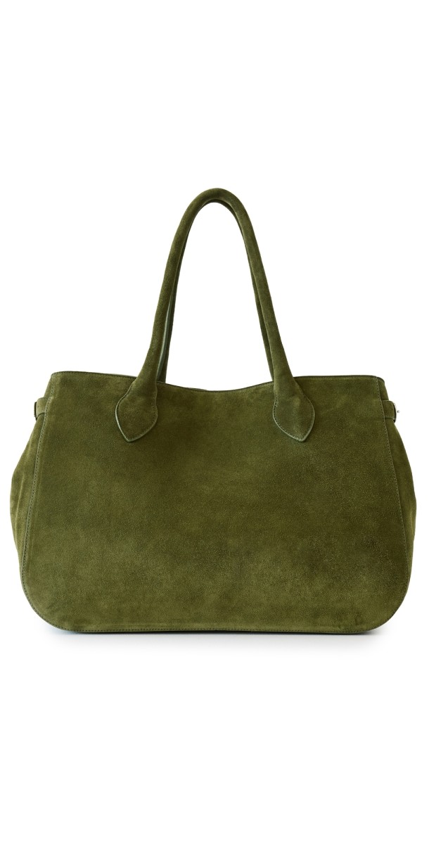 Reformation Oversized Patrizia Bowling Bag Leccio Sued