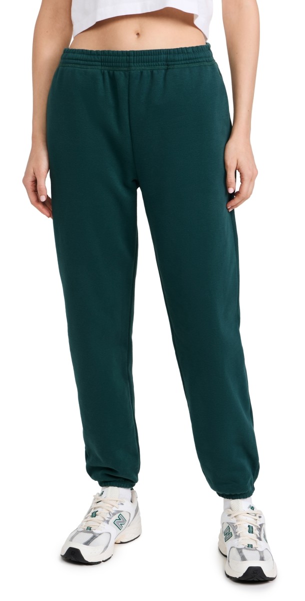 Beyond Yoga On the Go Sweatpants Dark Spruce Green