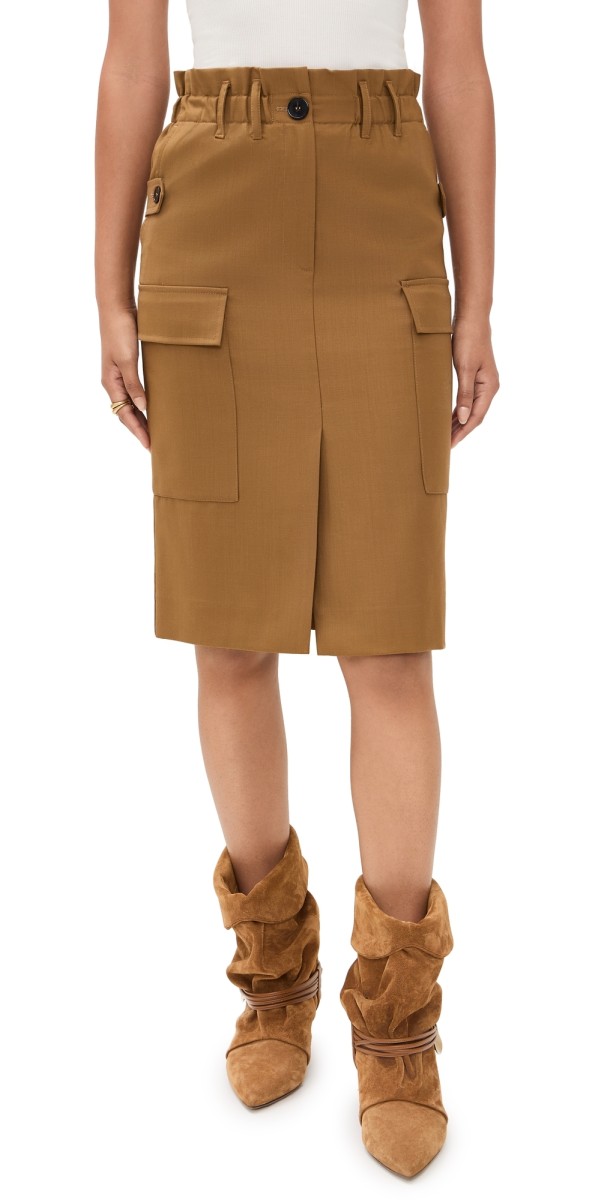 IRO Carrie Skirt Camel Naturel