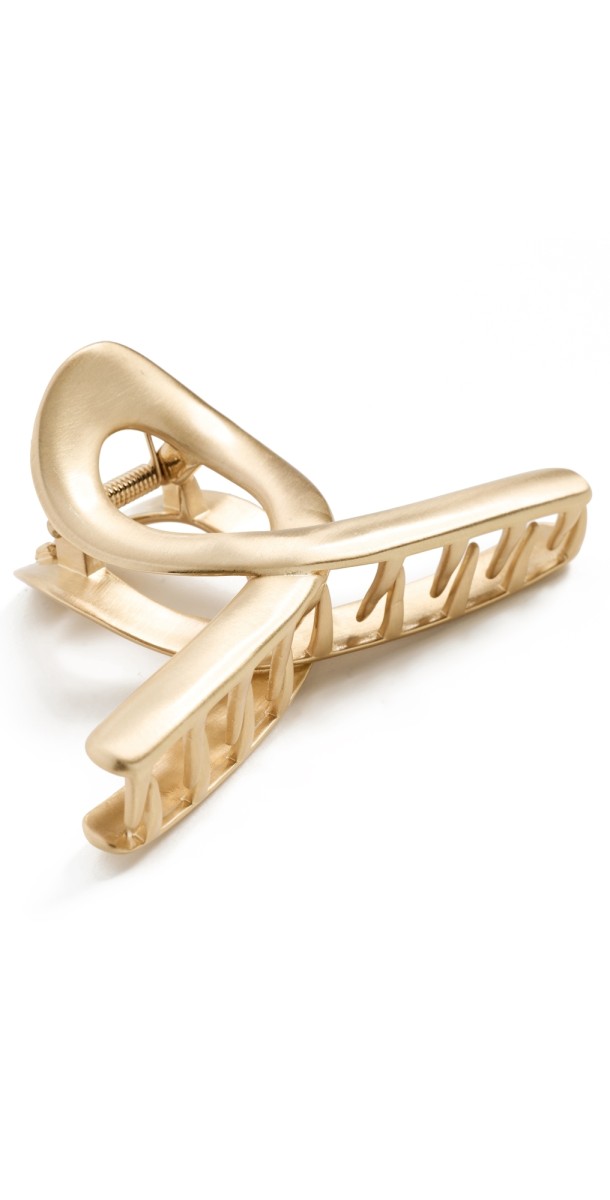 Cult Gaia Azariah Hair Clip Brushed Brass