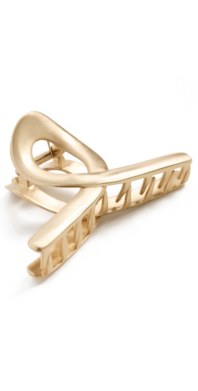 Cult Gaia Azariah Hair Clip Brushed Brass