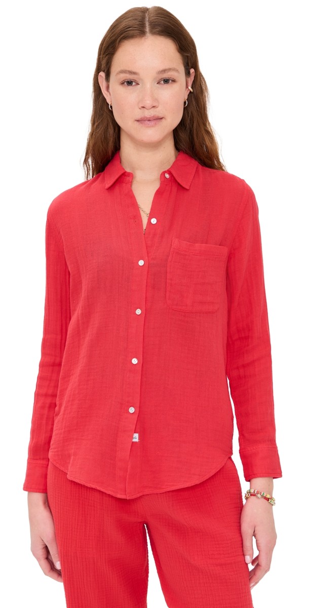 RAILS Ellis Shirt Cherry