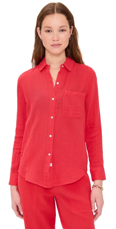RAILS Ellis Shirt Cherry