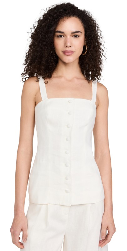 FAITHFULL Corbiere Vest White
