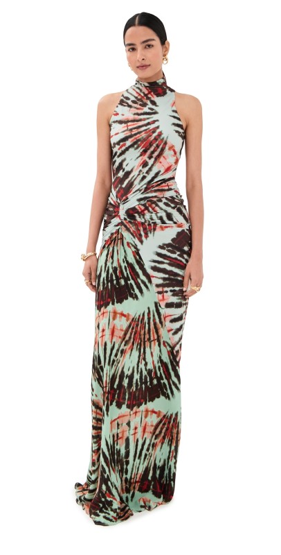 Silvia Tcherassi Frances Dress Mint Tie Dye
