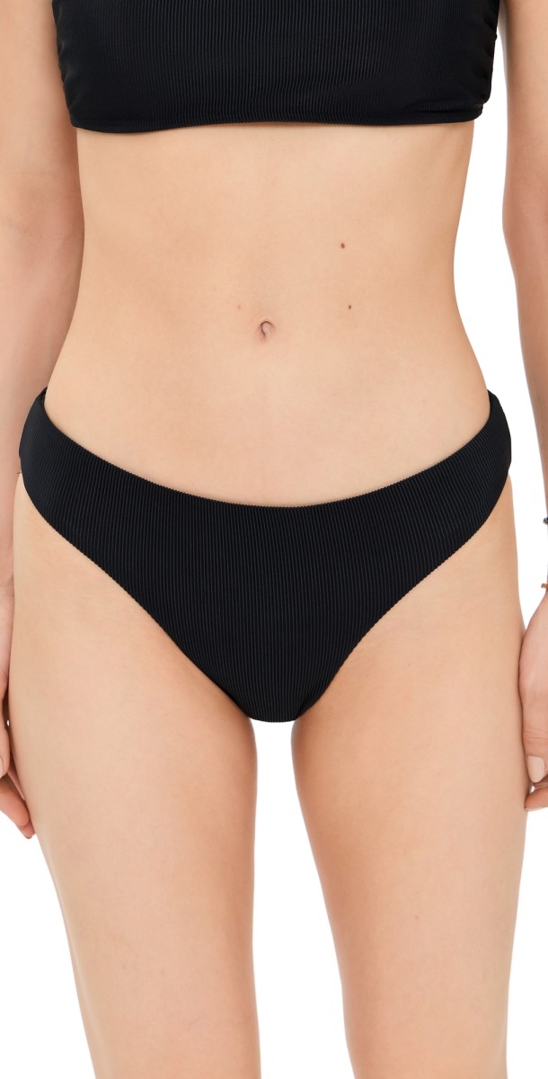 Beach Riot Amarie Bikini Bottoms Black