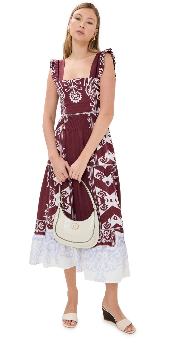 Lug Von Siga Sybill Dress Maroon/Blue