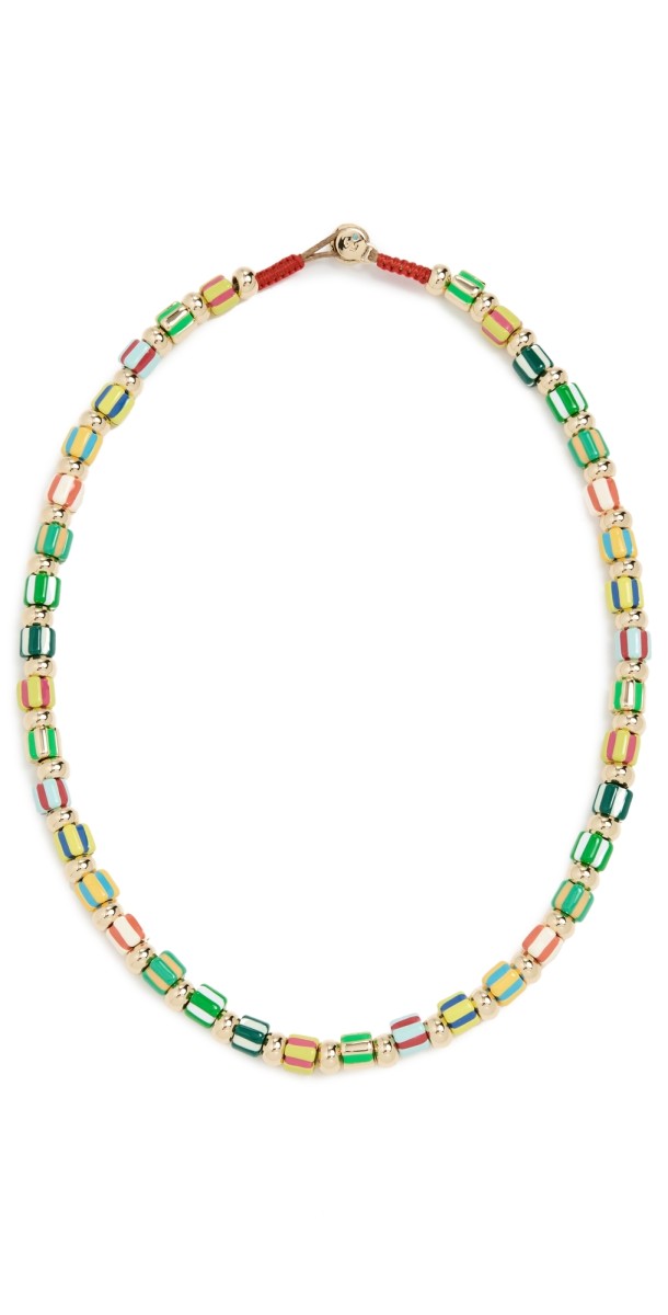 Roxanne Assoulin Tutti Frutti Smile Necklace Green Mult