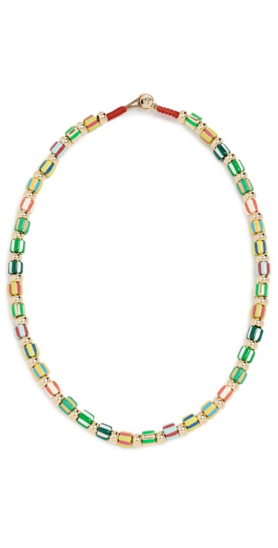 Roxanne Assoulin Tutti Frutti Smile Necklace Green Mult
