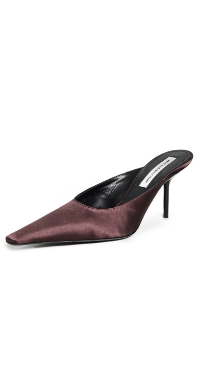 Victoria Beckham Mules 75mm Dark Brown
