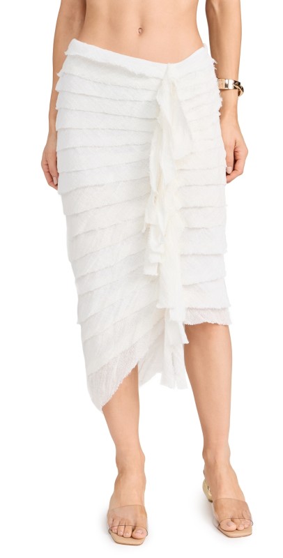 Cult Gaia Leo Skirt Off White