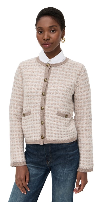 rag & bone Robyn Cardigan Oatmeal Multi