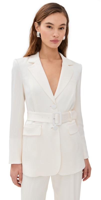 Veronica Beard Ryanne Belted Dickey Jacket Dove