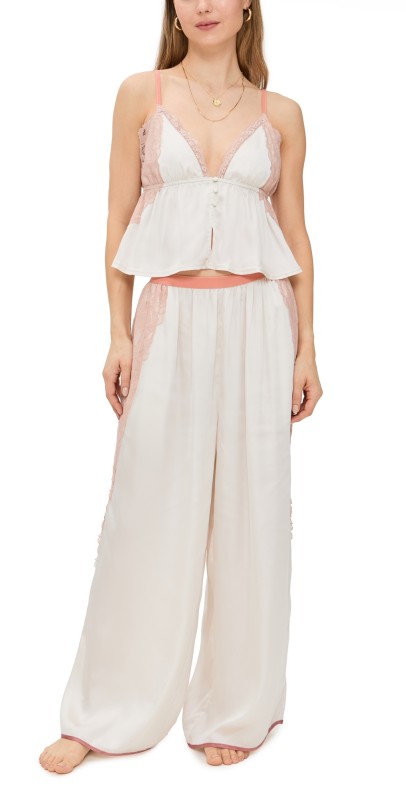 Free People Anywhere with You Lounge Pajama Set Jett Stream