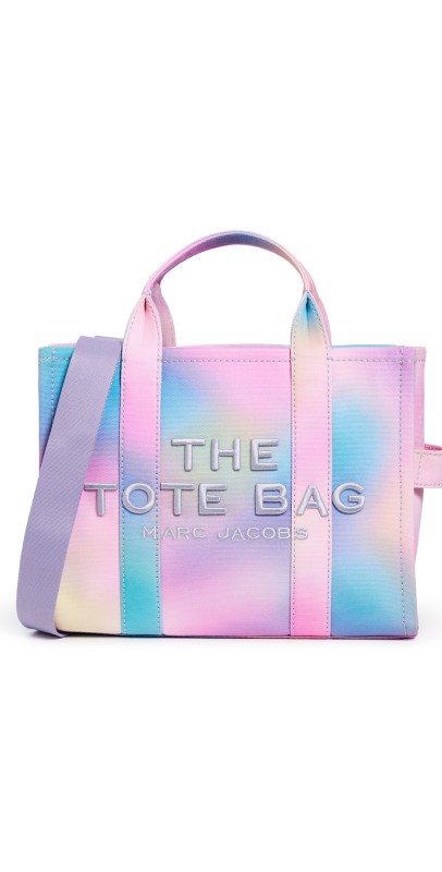 Marc Jacobs The Airbrush Canvas Medium Tote Bag Blue Mult