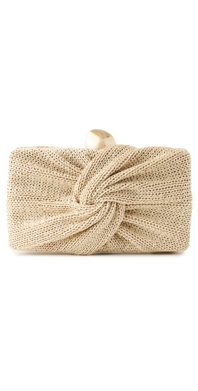Cult Gaia Lisse Clutch Natural