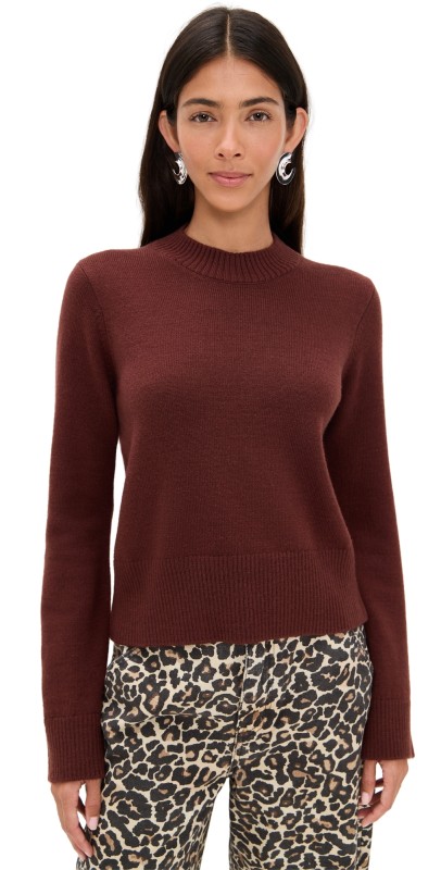 SIMONMILLER Cher Wool Blend Sweater Choco Brown