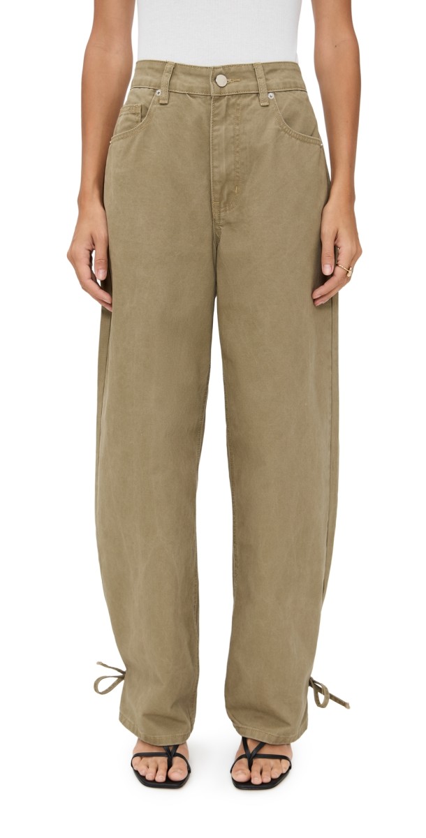 VRG GRL Marnie Khaki Denim Jeans Khaki