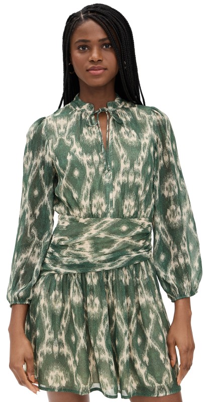 ba & sh Minthe Dress Kaki
