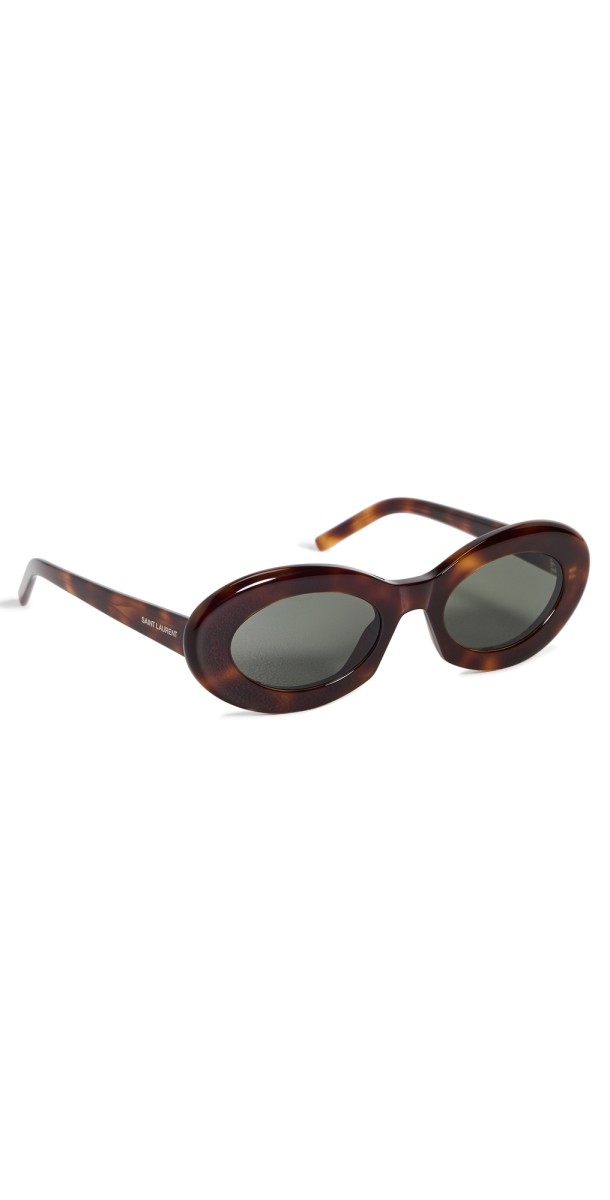 Saint Laurent SL 594 Sunglasses Havana-Havana-Grey