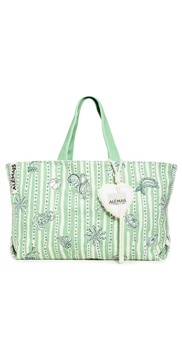 ALÉMAIS Lula Beach Tote Strip