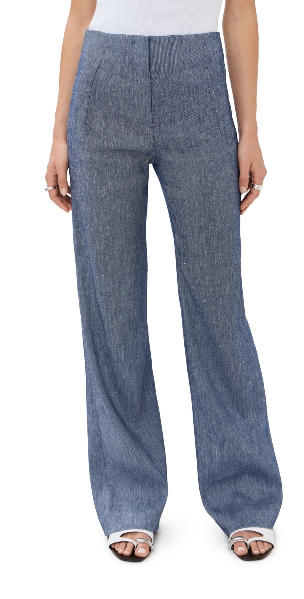 Veronica Beard Jude Pants Blue Melange