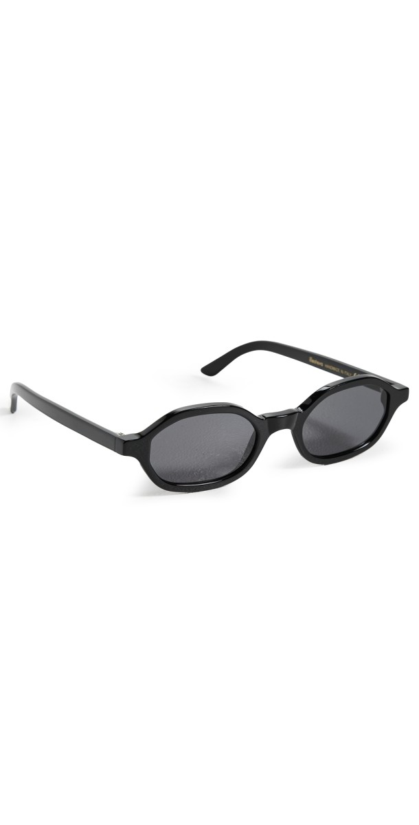 Illesteva Munich Black Sunglasses with Grey Flat Lenses Black w/ Grey Flat Lenses