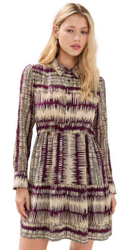 ba & sh Apoldie Dress Bordeaux