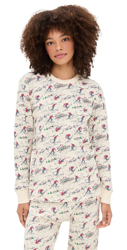 THE GREAT Outdoors The Classic Crew Thermal Slopeside Print