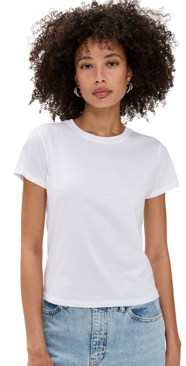 FRAME The Baby Tee White