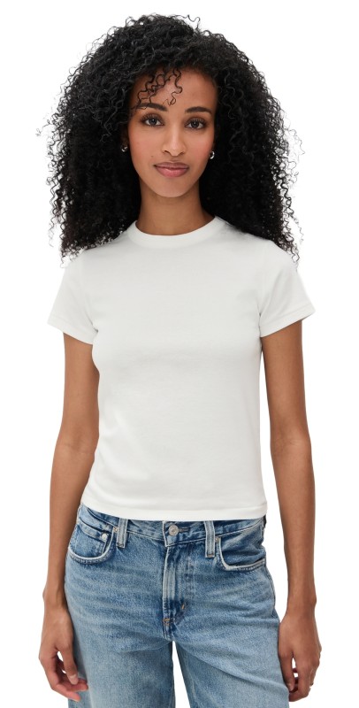 DL1961 Shrunken Tee white (knit)